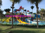 Bộ liên hoàn cầu trượt công viên nước 